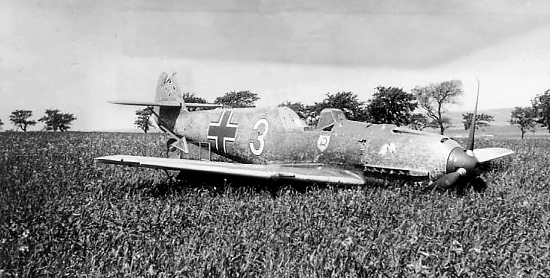 Asisbiz Messerschmitt Bf 109E3 1 JG2 White 3 Force Landed France 1940 01