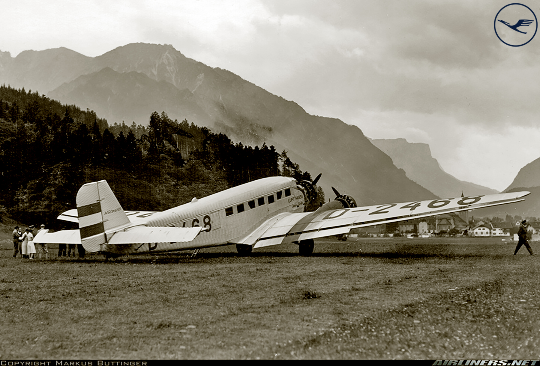 Asisbiz Lufthansa Junkers Ju 52 3mce Civil D 2468 Wnr 4019 Bad