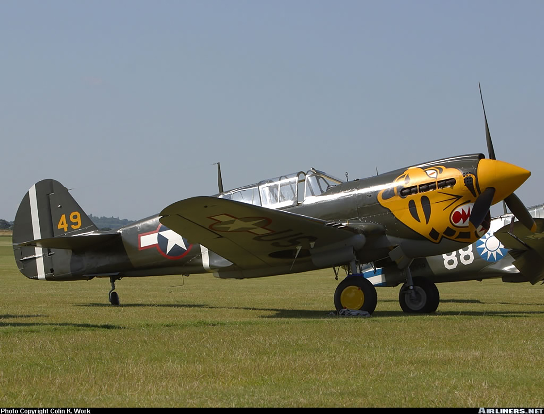 Asisbiz Airworthy Warbird Curtiss P M Warhawk G Kitt Colin