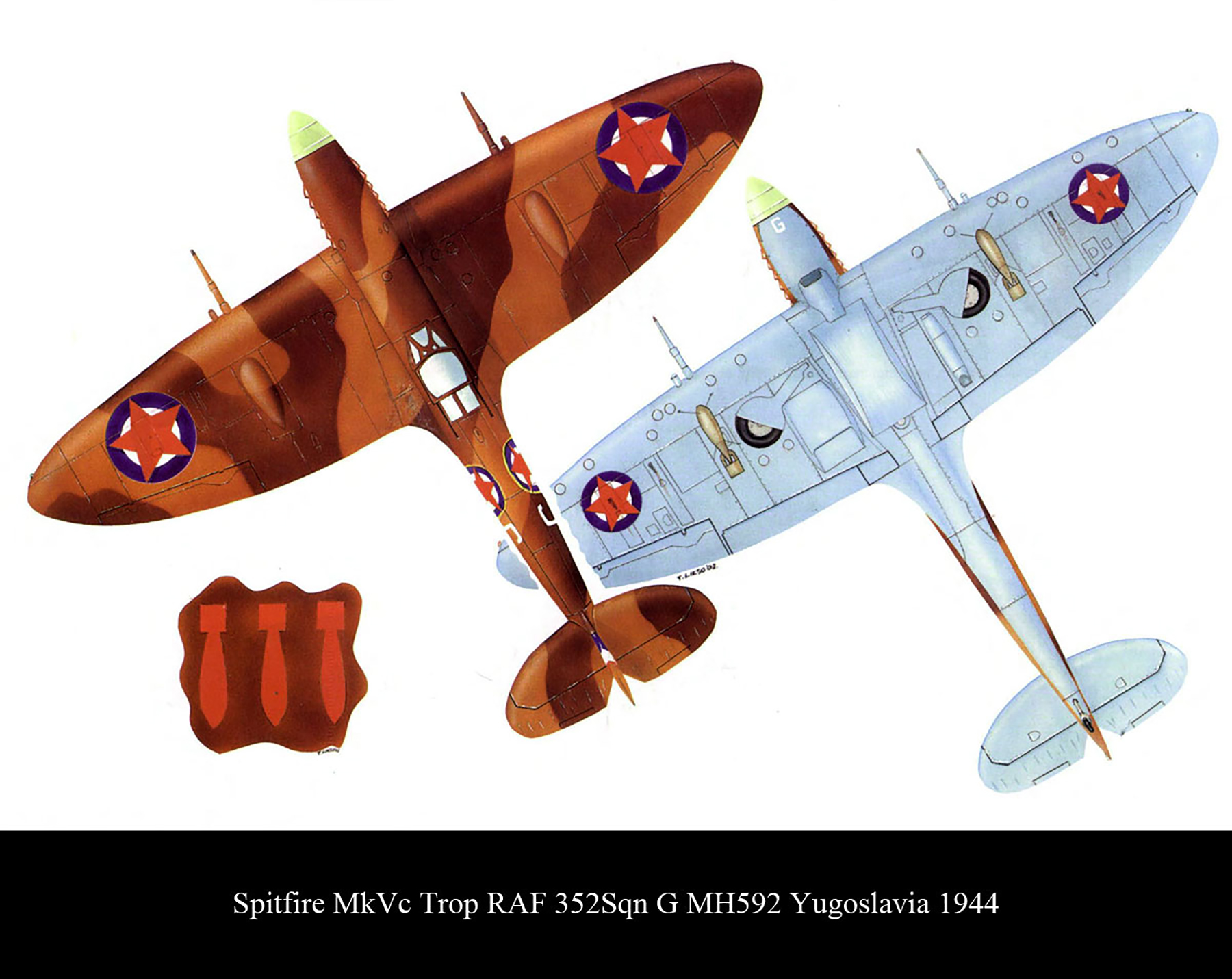 Asisbiz Spitfire Mkvctrop Raf Sqn G Mh Yugoslavia B