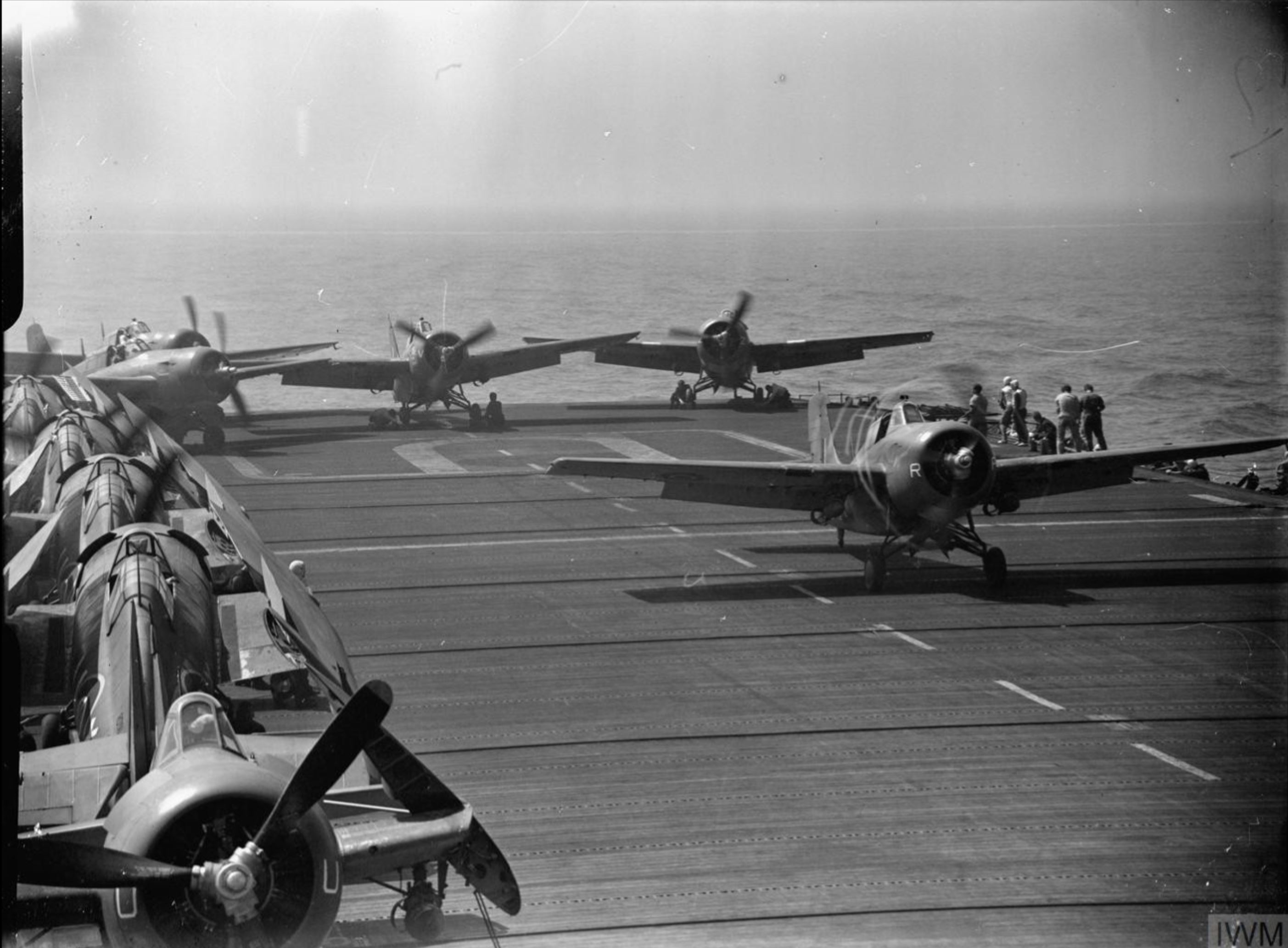 Asisbiz Fleet Air Arm Martlets Aboard Hms Pursuer Off Southern France