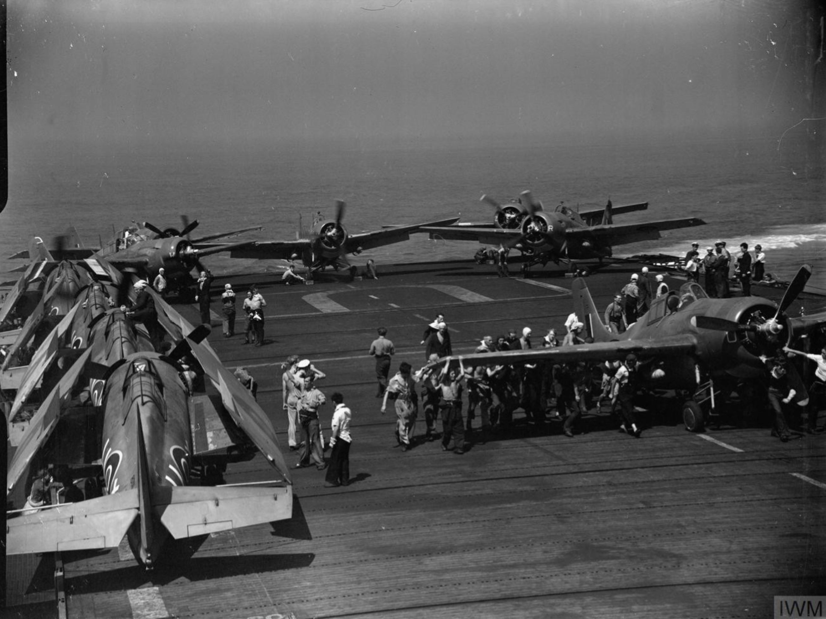 Asisbiz Fleet Air Arm Martlets Aboard HMS Pursuer Off Southern France