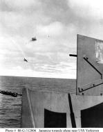 Asisbiz USS Yorktown during Battle of Midway 03