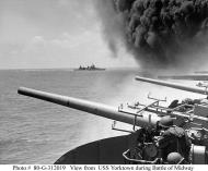 Asisbiz USS Yorktown during Battle of Midway 06