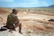 Asisbiz US General George S Patton watches II Corps armored units during the Battle of El Guettar Tunisia 1943 01