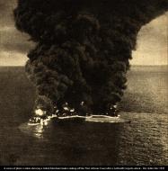 Asisbiz Allied Merchant tanker sinking off the Nort African Coast after a Luftwaffe torpedo attack Der Adler Dec 1942 03