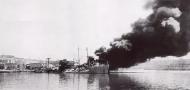 Asisbiz British Merchant ship SS Pampas after being bombed Malta March 26 1941 01
