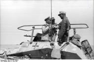 Asisbiz German Cmd GenLt Erwin Rommel Deutsches Afrika Korps DAK in SdKfz 250 named Greif after mythical beast 1942 02