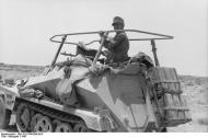 Asisbiz German Cmd GenLt Erwin Rommel Deutsches Afrika Korps DAK in SdKfz 250 named Greif after mythical beast 1942 07