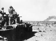 Asisbiz German DAK half track SdKfz 250 observing the front line during First Battle of El Alamein Egypt 15th Jul 1942 NIOD