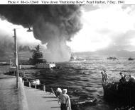 Asisbiz Archive USN photos showing Battleship Row after the attck on Perl Harbor Hawaii 7th Dec 1941 01