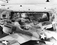 Asisbiz Curtiss P 40F Warhawks for operation Torch in USS Chenango (CVE 28) at Norfolk Virginia 15th Oct 1942 80 G 30508