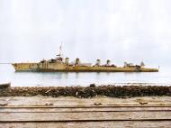 Asisbiz French ship Milan beached outside Casablanca North African Invasion 9th Nov 1942 80 G 30682