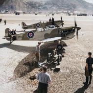 Asisbiz Special Erection Party assembled 116 Spitfires MkVs for Operation Torch in Gibraltar July 1942 IWM CM6699