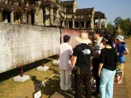 Asisbiz 1 Angkor Wat notice board Churning of the sea of milk 0D