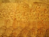 Asisbiz Churning of the sea of milk asuras tug of war with apsaras above 06