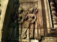 Asisbiz Angkor Wat Khmer architecture bas relief devatas Siem Reap 08