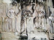 Asisbiz Angkor Wat Khmer architecture bas relief devatas Siem Reap 16