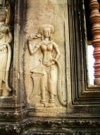 Asisbiz Angkor Wat Khmer architecture bas relief devatas Siem Reap 30