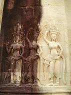 Asisbiz Angkor Wat Khmer architecture bas relief devatas Siem Reap 32