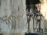 Asisbiz Angkor Wat Khmer architecture bas relief devatas Siem Reap 44