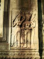 Asisbiz Angkor Wat Khmer architecture bas relief devatas Siem Reap 53