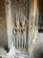 Asisbiz Angkor Wat Khmer architecture bas relief devatas Siem Reap 57