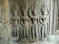 Asisbiz Angkor Wat Khmer architecture bas relief devatas Siem Reap 61