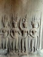 Asisbiz Angkor Wat Khmer architecture bas relief devatas Siem Reap 63