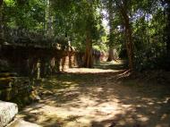 Asisbiz A Banteay Kdei Temple Gopura IV E Bayon style laterite walls 03