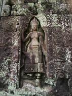 Asisbiz D Banteay Kdei Temple main enclosure Bas relief devas 04