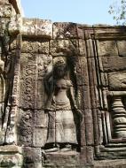 Asisbiz D Banteay Kdei Temple main enclosure Bas relief devas 10