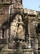 Asisbiz D Banteay Kdei Temple main enclosure Bas relief devas 11