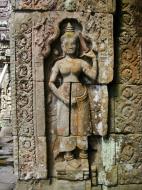 Asisbiz D Banteay Kdei Temple main enclosure Bas relief devas 15