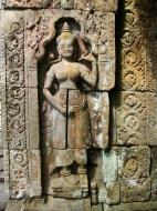 Asisbiz D Banteay Kdei Temple main enclosure Bas relief devas 16