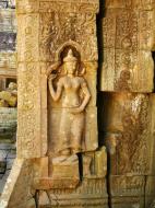Asisbiz D Banteay Kdei Temple main enclosure Bas relief devas 21