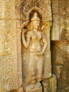 Asisbiz D Banteay Kdei Temple main enclosure Bas relief devas 22