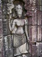 Asisbiz D Banteay Kdei Temple main enclosure Bas relief devas 27