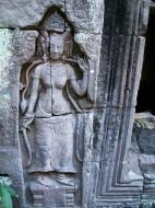 Asisbiz D Banteay Kdei Temple main enclosure Bas relief devas 33
