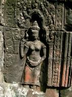 Asisbiz D Banteay Kdei Temple main enclosure Bas relief devas 34