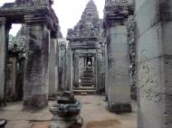 Asisbiz Bayon Temple Bas relief pillars three dancing apsaras Angkor 15