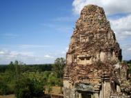 Asisbiz Facing NW Pre Rup Temple NW tower and lion East Baray 01