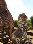 Asisbiz Facing SE Pre Rup Temple upper courtyard lions East Baray 01