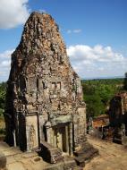 Asisbiz Facing SW Pre Rup Temple SW tower bas reliefs East Baray 01