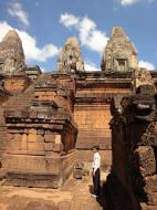 Asisbiz Facing West Pre Rup Temple central towers stairs East Baray 2010 02