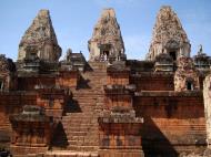 Asisbiz Facing West Pre Rup Temple central towers stairs East Baray 2010 03