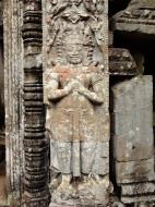 Asisbiz Preah Khan Bas relief mythic guardians Asuras stand on guard 01