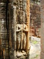 Asisbiz Preah Khan Bas relief mythic guardians Asuras stand on guard 03