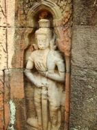 Asisbiz Preah Khan Bas relief mythic guardians Asuras stand on guard 05