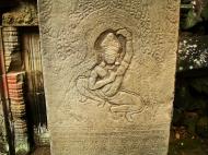 Asisbiz Preah Khan Temple Bas relief dancing Apsaras hall of dancers 10